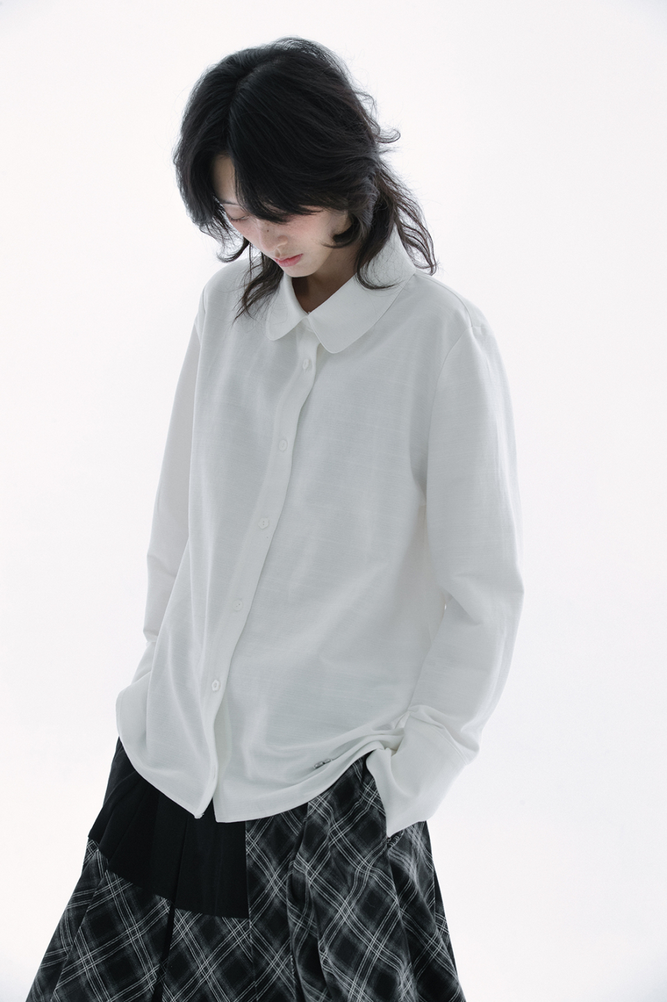 COLLAR SHIRT - 3 COLORS WHITE
