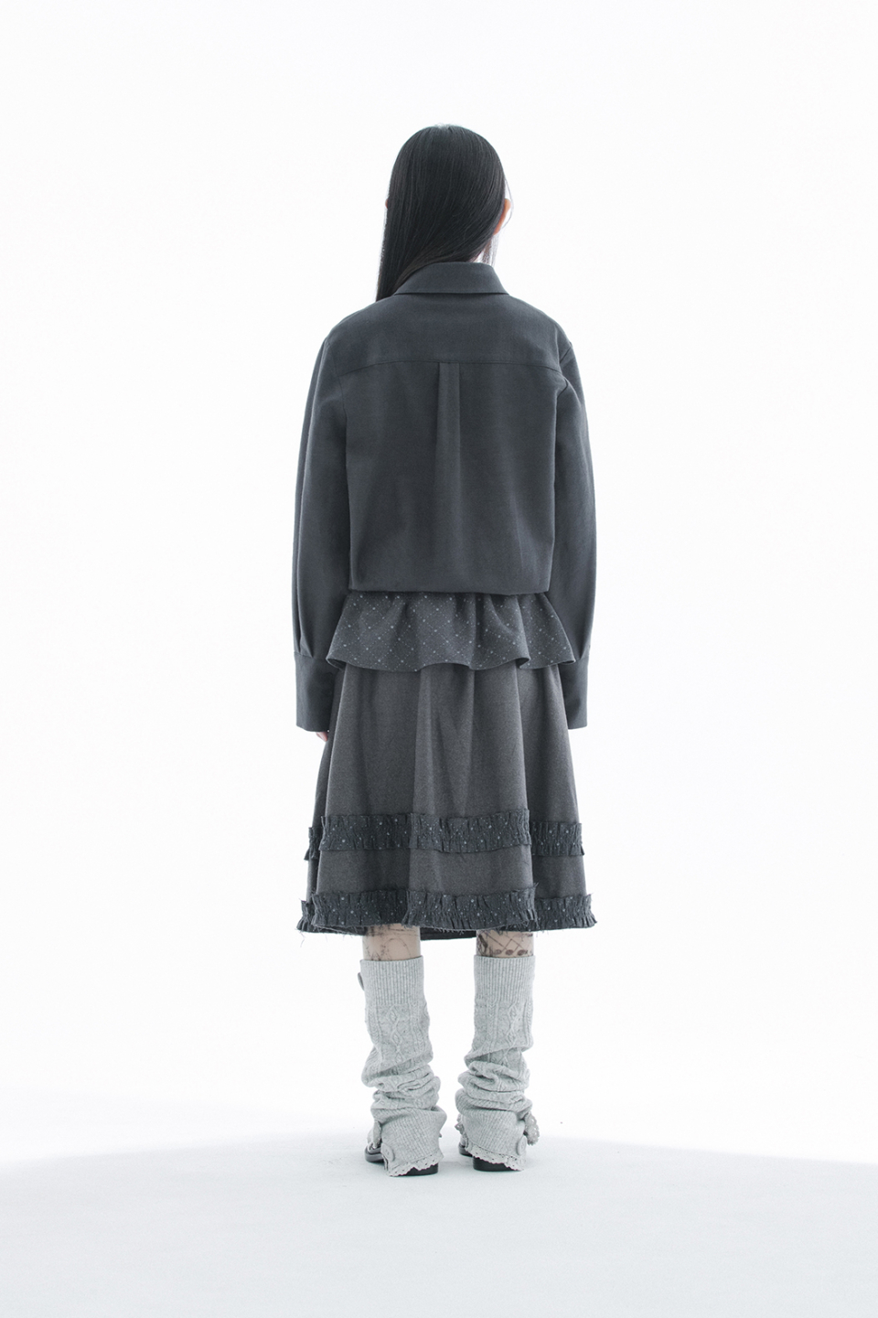 COLLAR SHIRT - 3 COLORS CHARCOAL