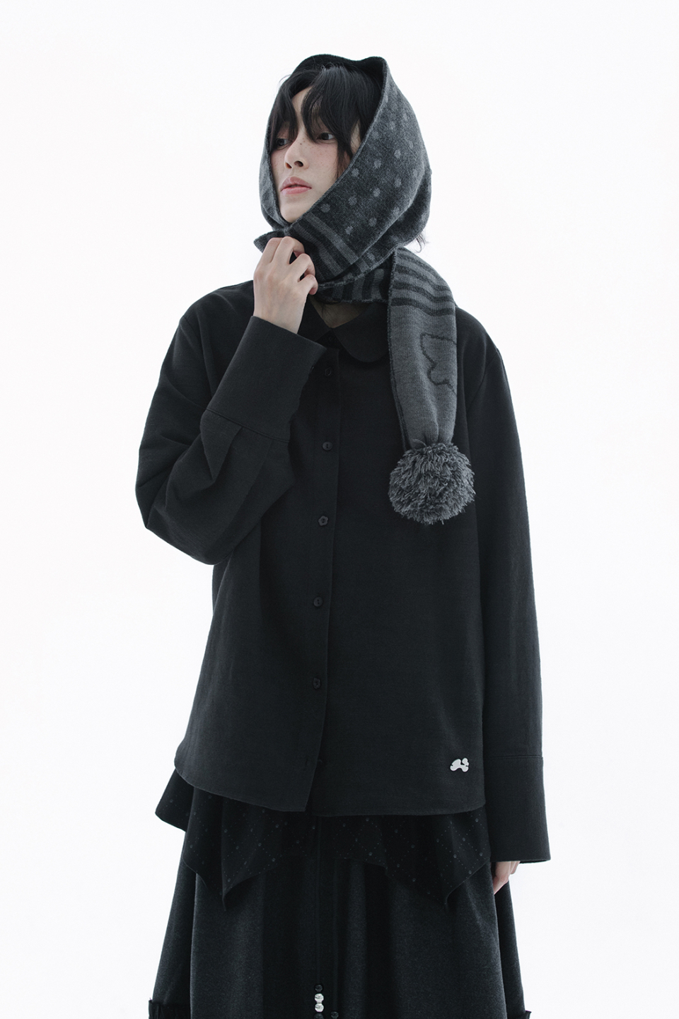 COLLAR SHIRT - 3 COLORS BLACK