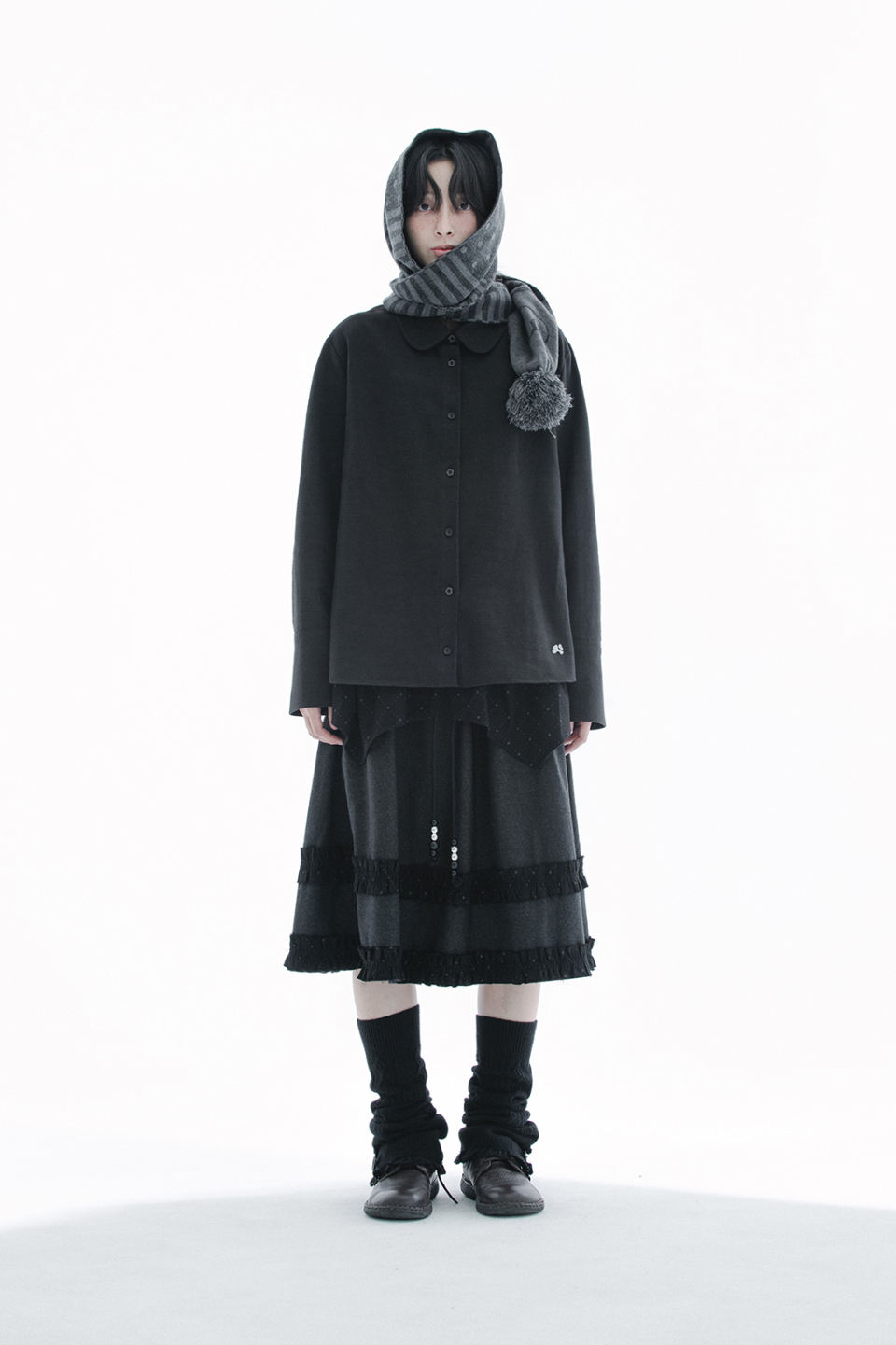COLLAR SHIRT - 3 COLORS BLACK