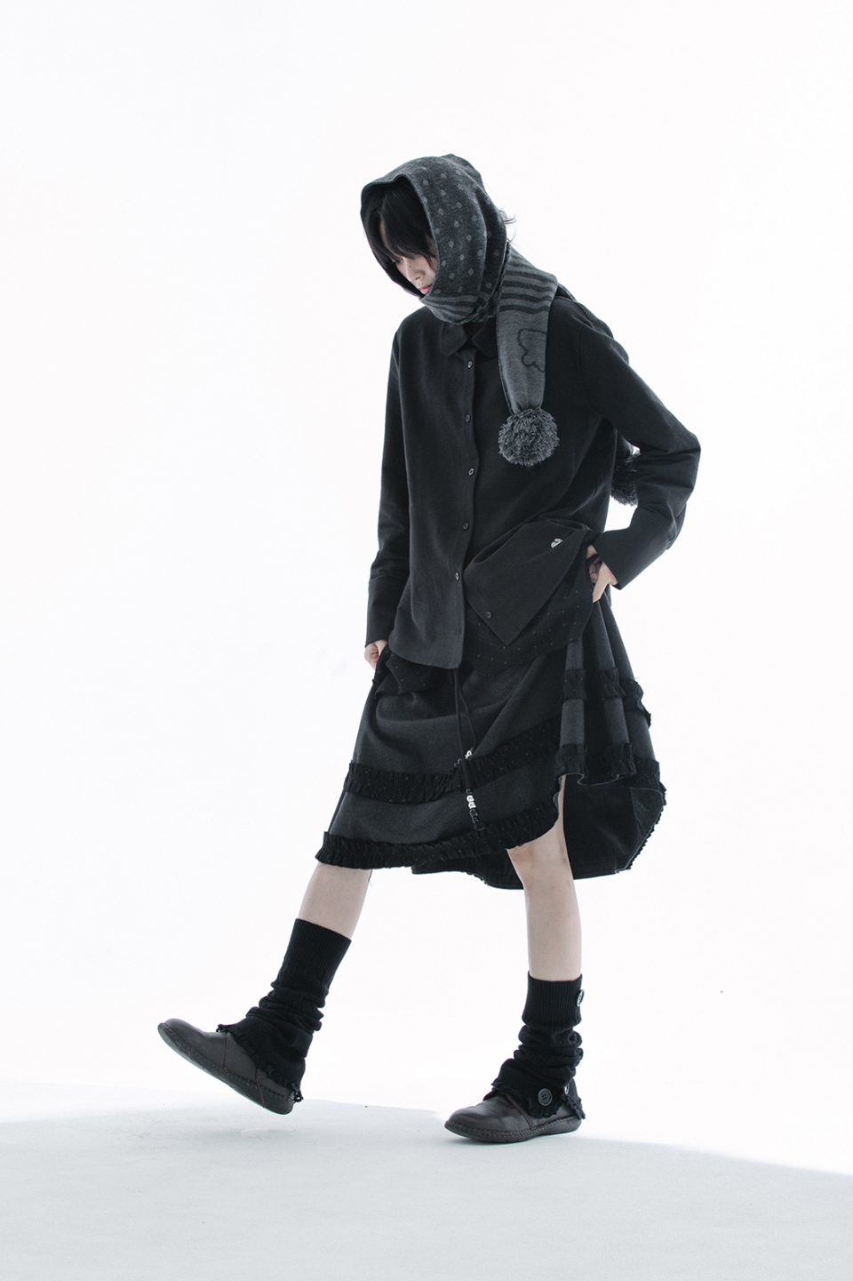 COLLAR SHIRT - 3 COLORS BLACK
