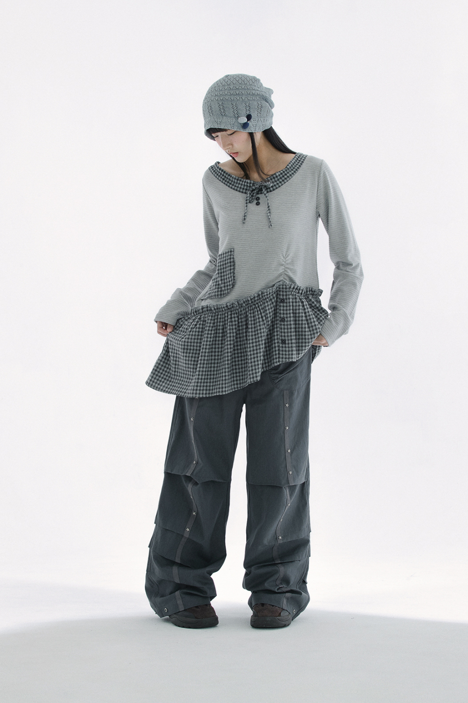 STAR PANTS - 2 COLORS CHARCOAL