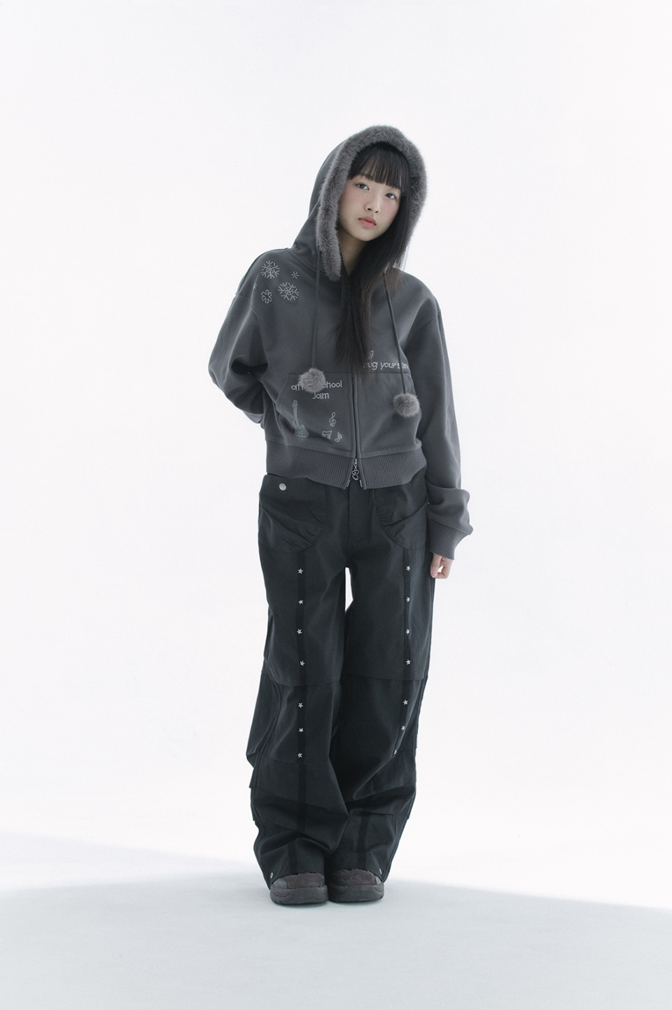 STAR PANTS - 2 COLORS BLACK