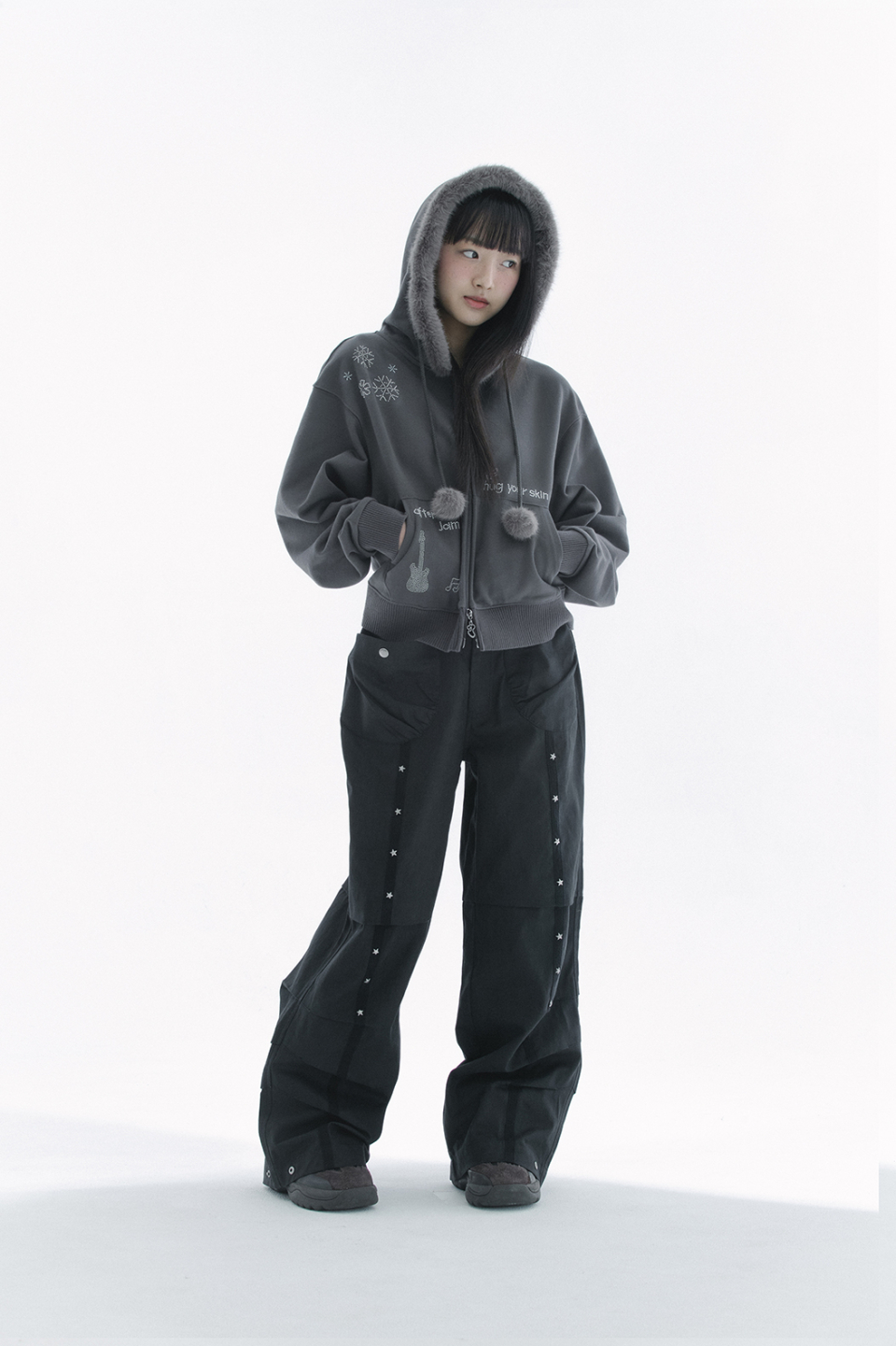 STAR PANTS - 2 COLORS BLACK