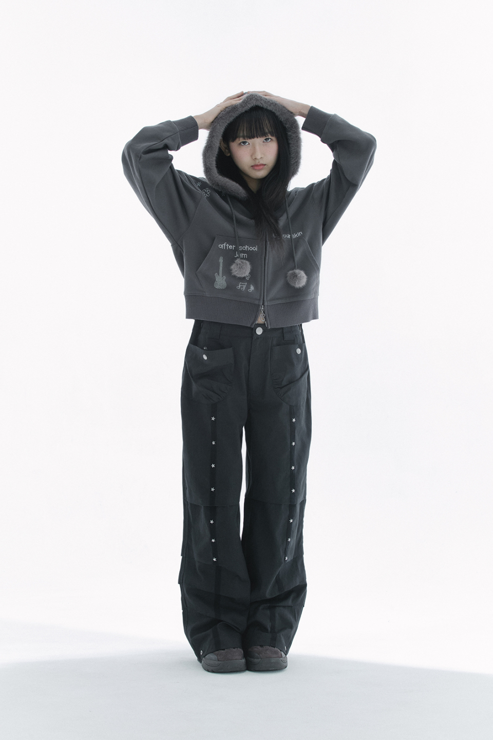 STAR PANTS - 2 COLORS BLACK
