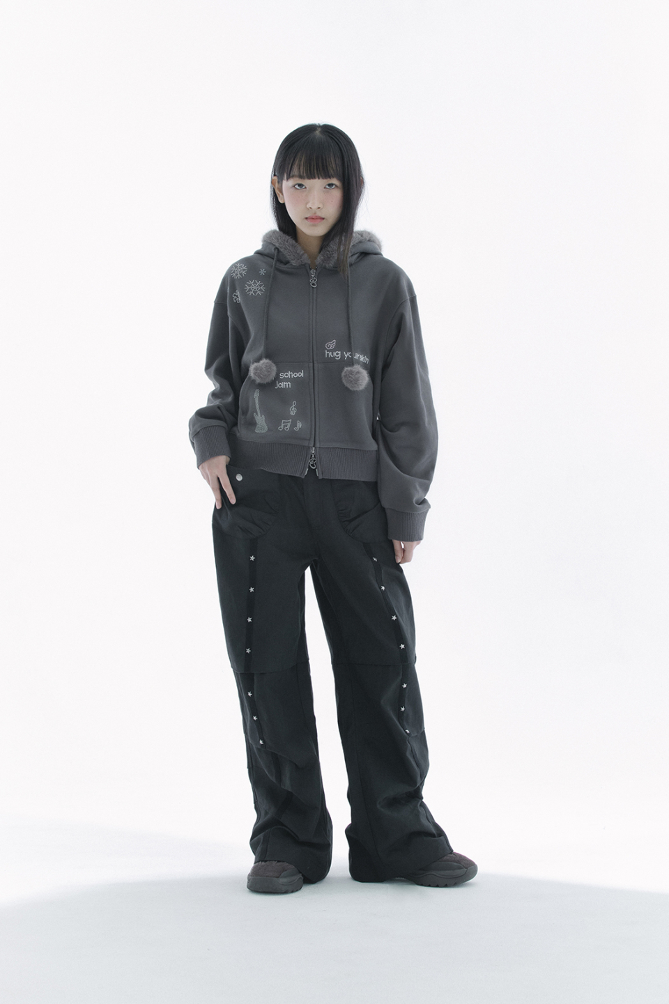 STAR PANTS - 2 COLORS BLACK