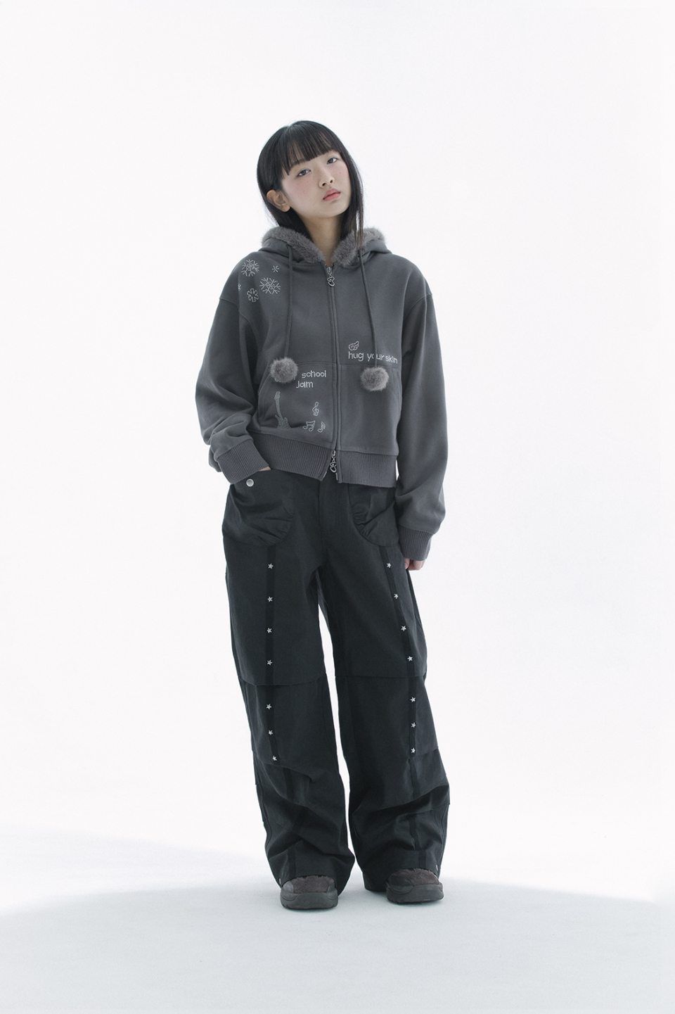 STAR PANTS - 2 COLORS BLACK