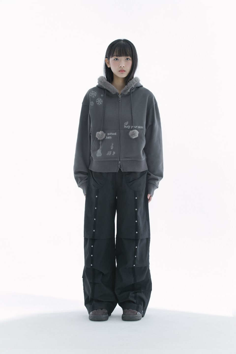 STAR PANTS - 2 COLORS BLACK