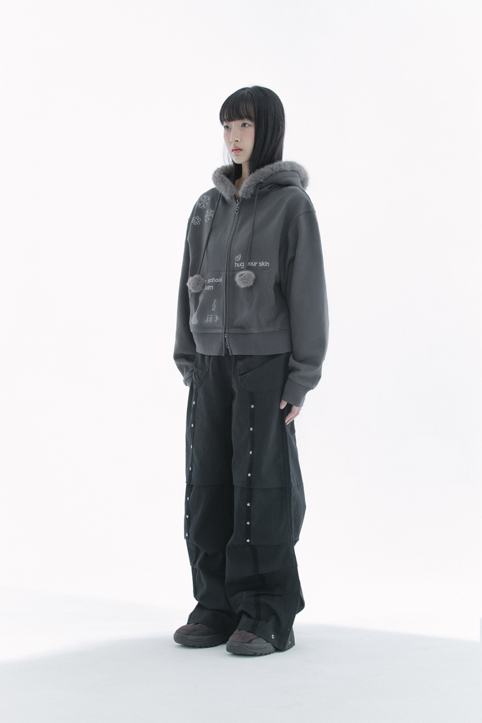 STAR PANTS - 2 COLORS BLACK