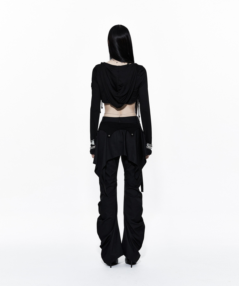 카시코(KASHIKO) Layered Strap Pants Black - 사이즈 & 후기 | 무신사