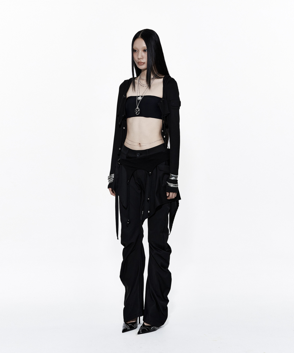 パンツ Kashiko Layered Strap Pants Black 카시코(KASHIKO) Layered Strap Pants Black - 사이즈 & 후기 | 무신사