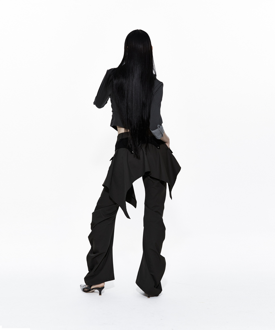 카시코(KASHIKO) Layered Strap Pants Khaki - 사이즈 & 후기 | 무신사