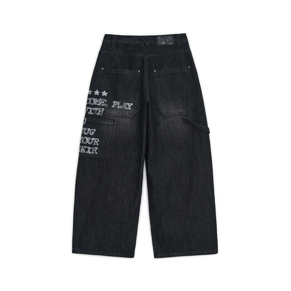 DENIM PANTS - 2 COLORS BLACK