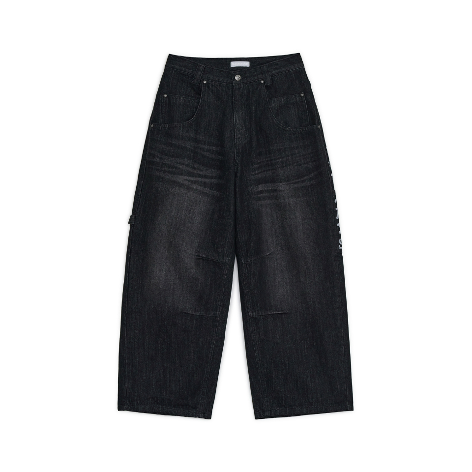 DENIM PANTS - 2 COLORS BLACK