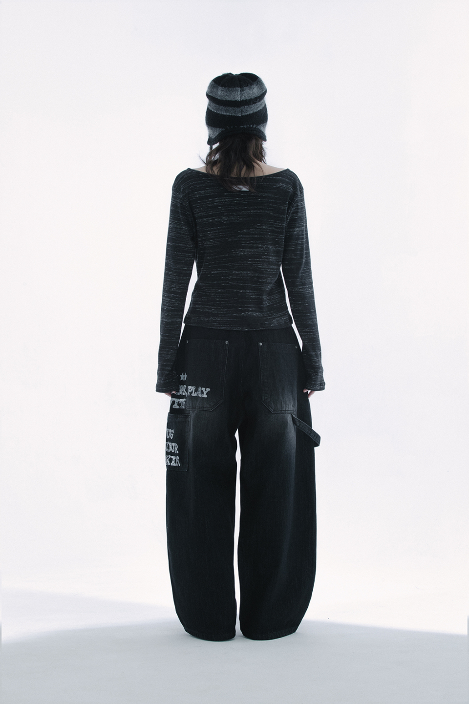 DENIM PANTS - 2 COLORS BLACK