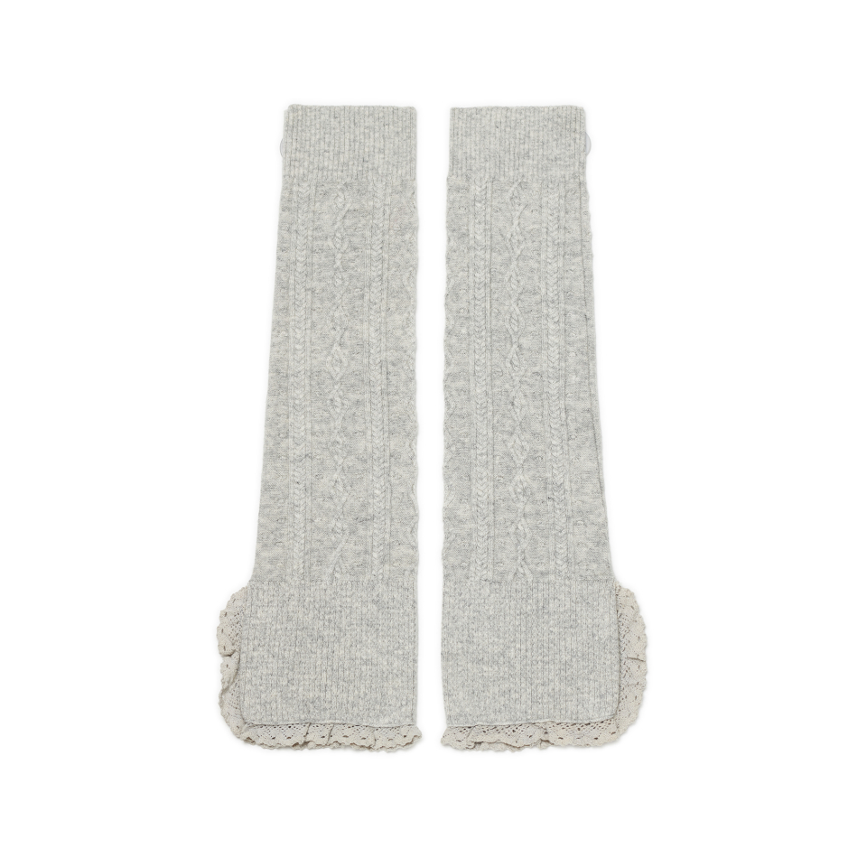 BUTTON CABLE KNIT - 4 COLORS GREY