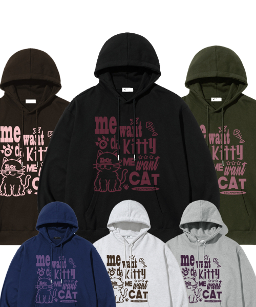 Худи с принтом котенка (6 colors)