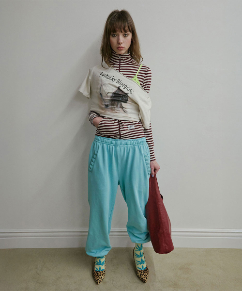 Light Weight Striped Jersey Burgundy