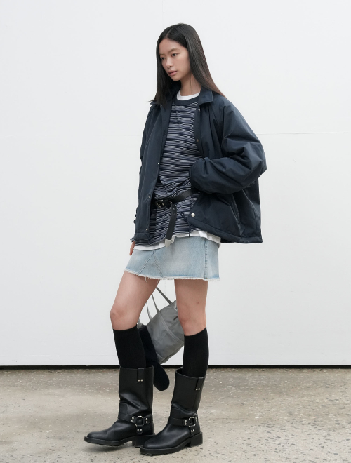 UNISEX флисовая куртка Coach с подкладкой [Navy] / SBE3U07005