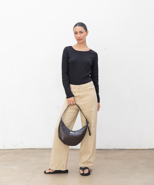 Basic Hobo Shoulder Bag[коричневый]