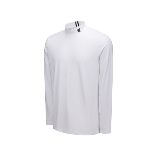 MEN FA ESSENTIAL HIGH NECK BASELAYER_WH