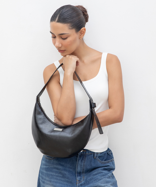 Basic Hobo  Shoulder Bag[чёрный]