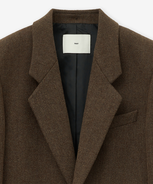 Herringbone оверсайз Single Coat (Red коричневый) TNCO5F103W2