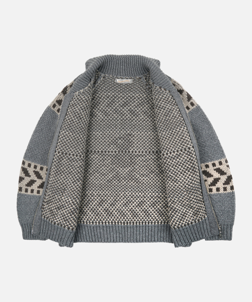 THUNDERBIRD HEAVY COWICHAN JACKET _ GRAY