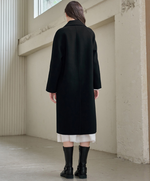 DOUBLE HANDMADE COAT_BLACK