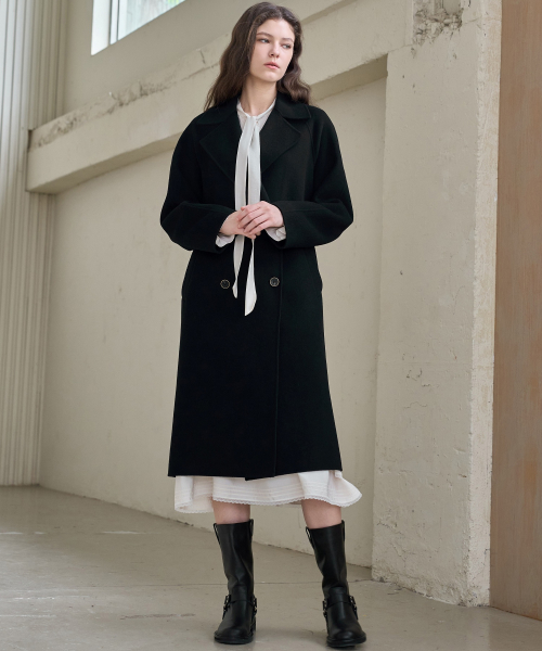DOUBLE HANDMADE COAT_BLACK