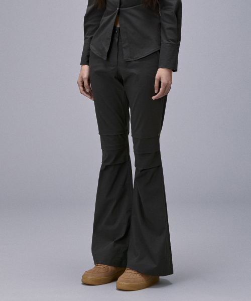 широкий Bootcut Nylon брюки (25FBT-PNTS02)