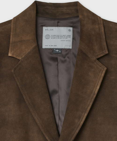 Замшевый блейзер Bear - Two-tone Brown