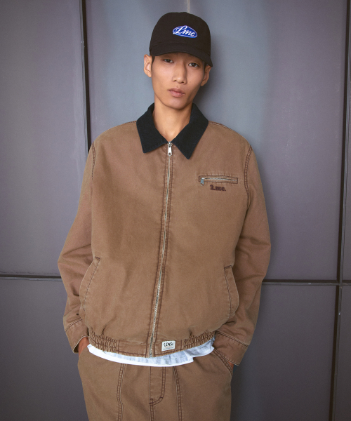 CONTRAST STITCH WORK JAKCET чёрный