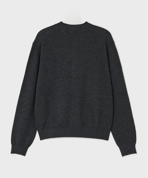 Кардиган City с круглым вырезом — Charcoal Grey
