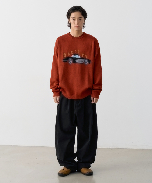 широкий tapered chino брюки (чёрный)