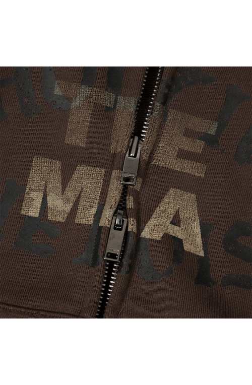 LIP HOOD ZIP-UP [коричневый]