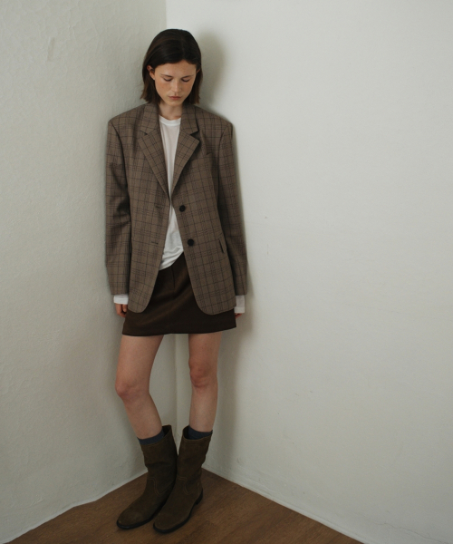 PREPPY CHECK шерстяной куртка бежевый