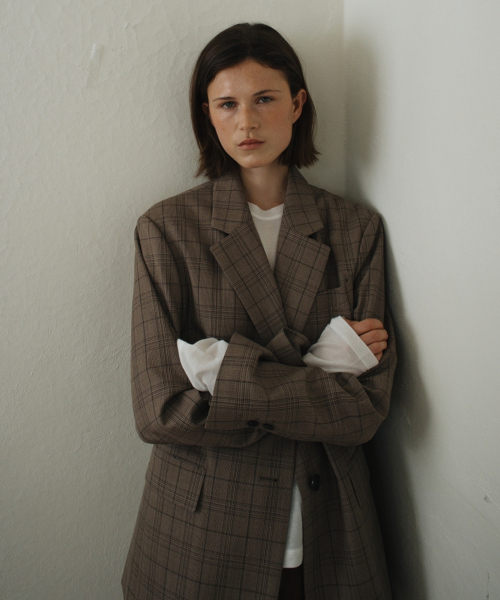 PREPPY CHECK шерстяной куртка бежевый