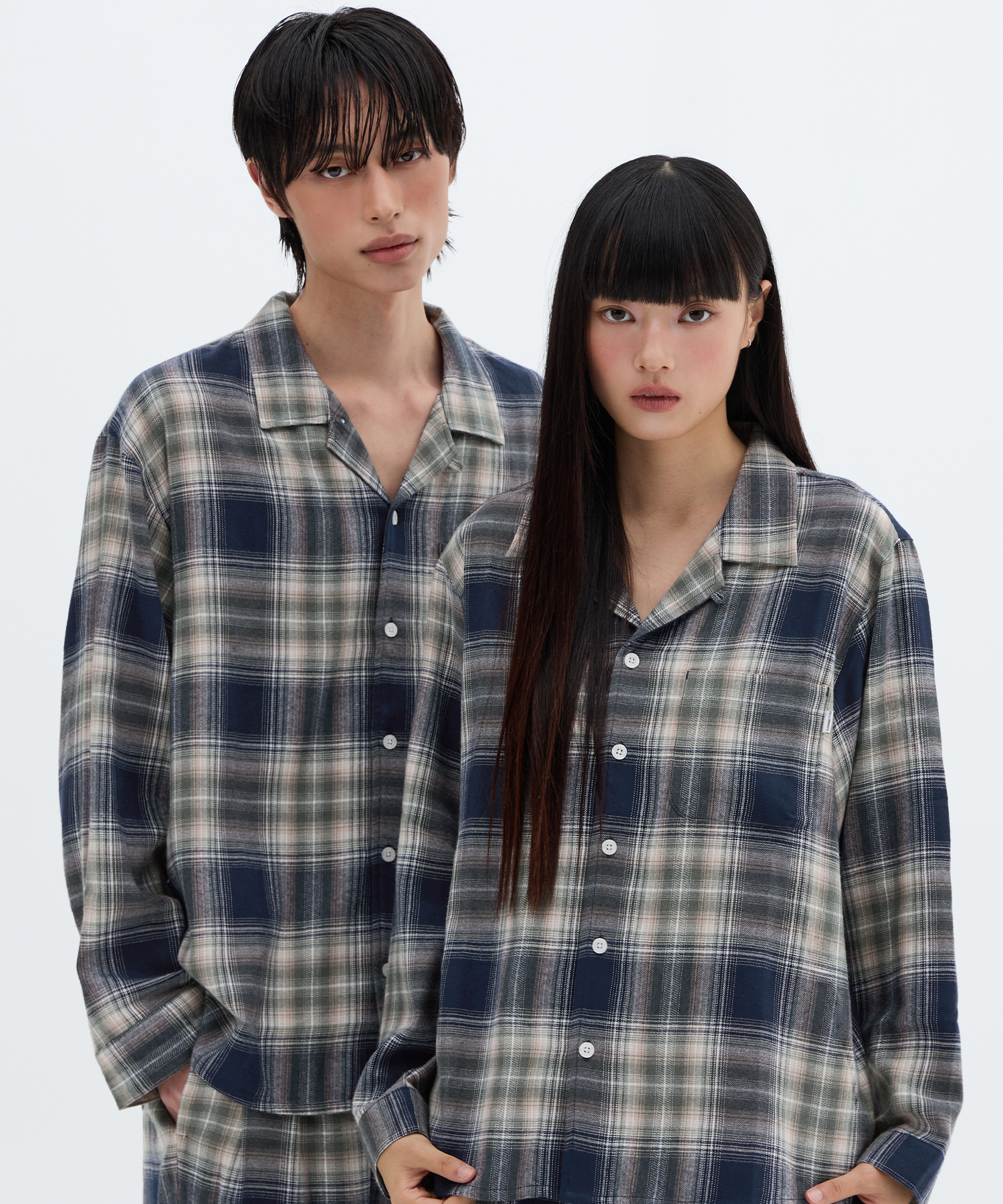 [SET]Cozy Check Pajama Set