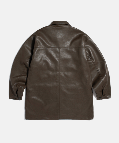 Car пальто (Faux Leather) Dark коричневый