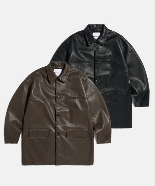 Car пальто (Faux Leather) Dark коричневый