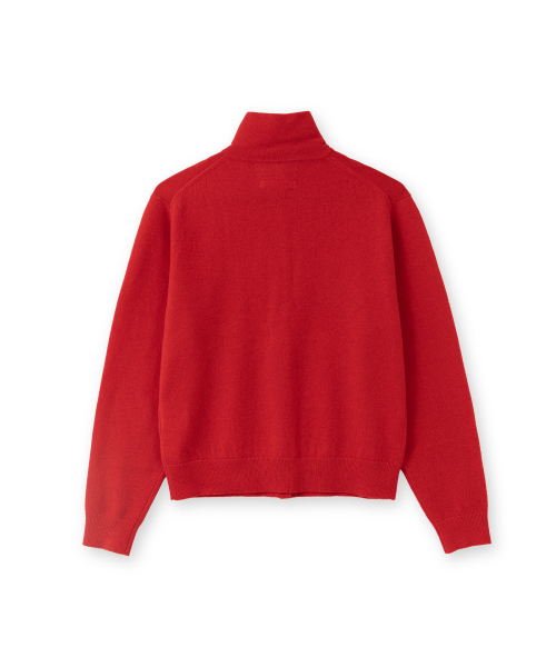 Кардиган из кашемира со стойкой, Red