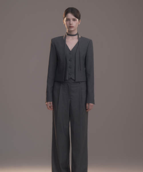 жилет Layered Suit куртка - серый