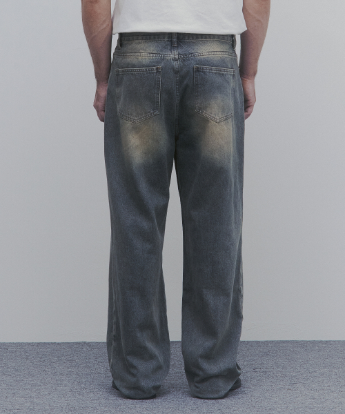 Прямые джинсы Essential (Washed Light Blue)