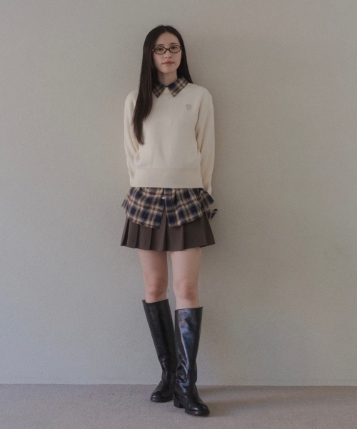 Полукроп трикотаж круглый вырез Marty Soft Breeze (WF) - Ivory