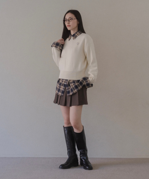 Полукроп трикотаж круглый вырез Marty Soft Breeze (WF) - Ivory