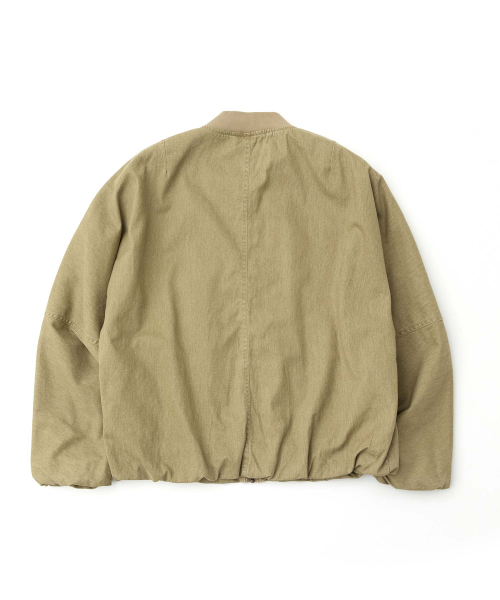Куртка MA-1 из вареного хлопка_BEIGE