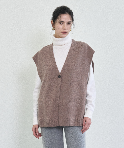 Жилет из шерсти и кашемира (2 colors)
