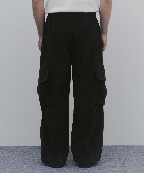 Вельветовые широкие карго (dark grey)