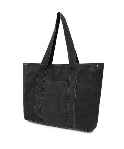 Cove Washed Shopper Bag_Charcoal